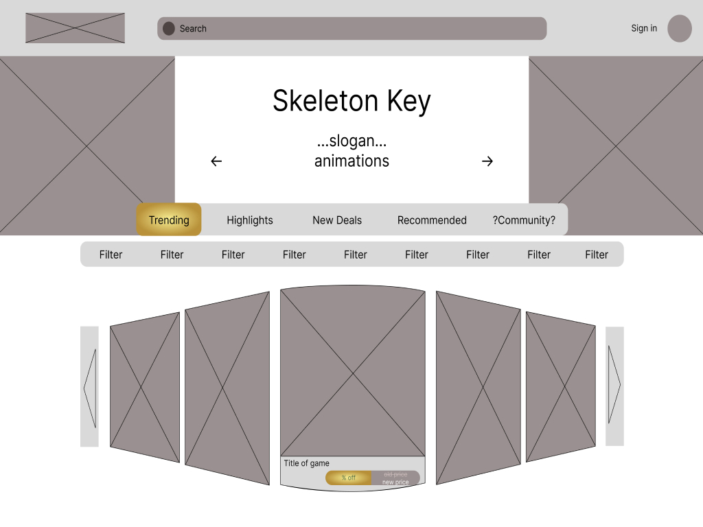 wireframes created before design